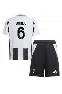 Fotbalové Dres Juventus Danilo Luiz #6 Dětské Domácí Oblečení 2024-25 Krátký Rukáv (+ trenýrky)